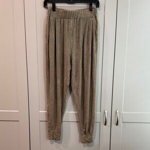 POL Olive Green Acid Wash Joggers